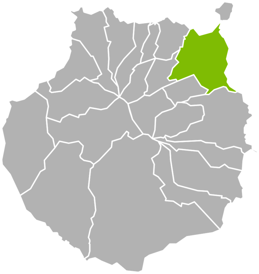 Mapa de la zona comercial Gran Canaria Local