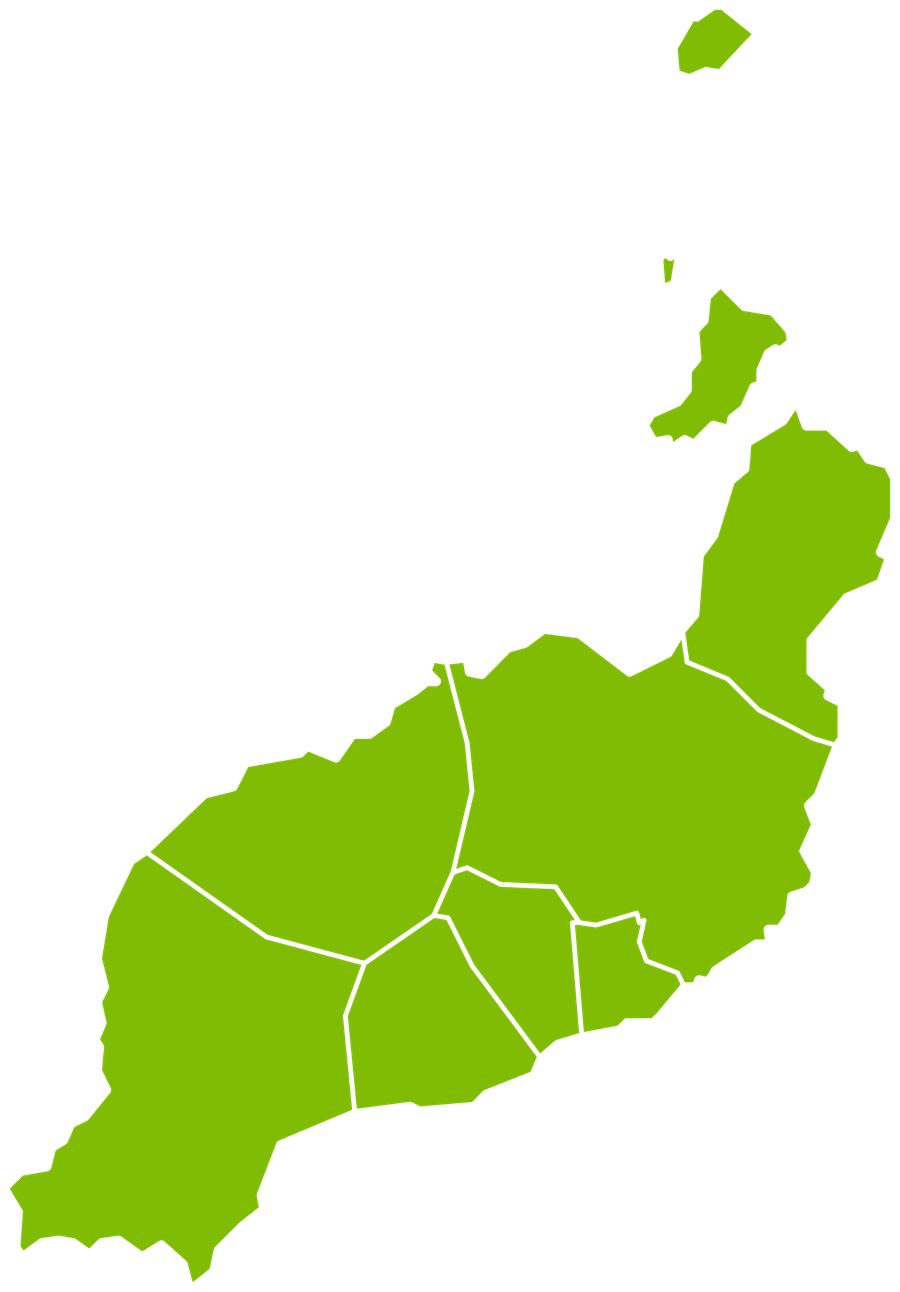 Mapa de la zona comercial Lanzarote